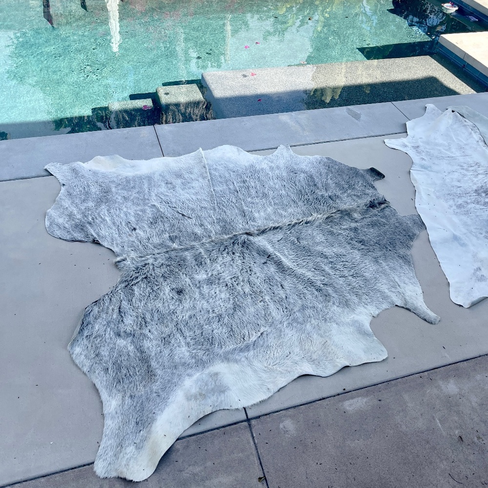 The Citizenry XL Real Cowhide Rug (light color) HTF